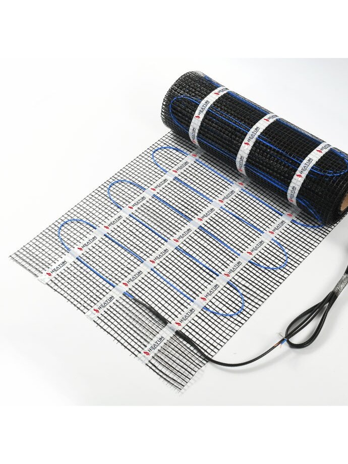 Elektrinis šildomų grindų kilimėlis - tinklelis Heatum 100 W/m² (100-3) Elektrinis šildomų grindų kilimėlis - tinklelis Heatum 100 W/m² (100-3)