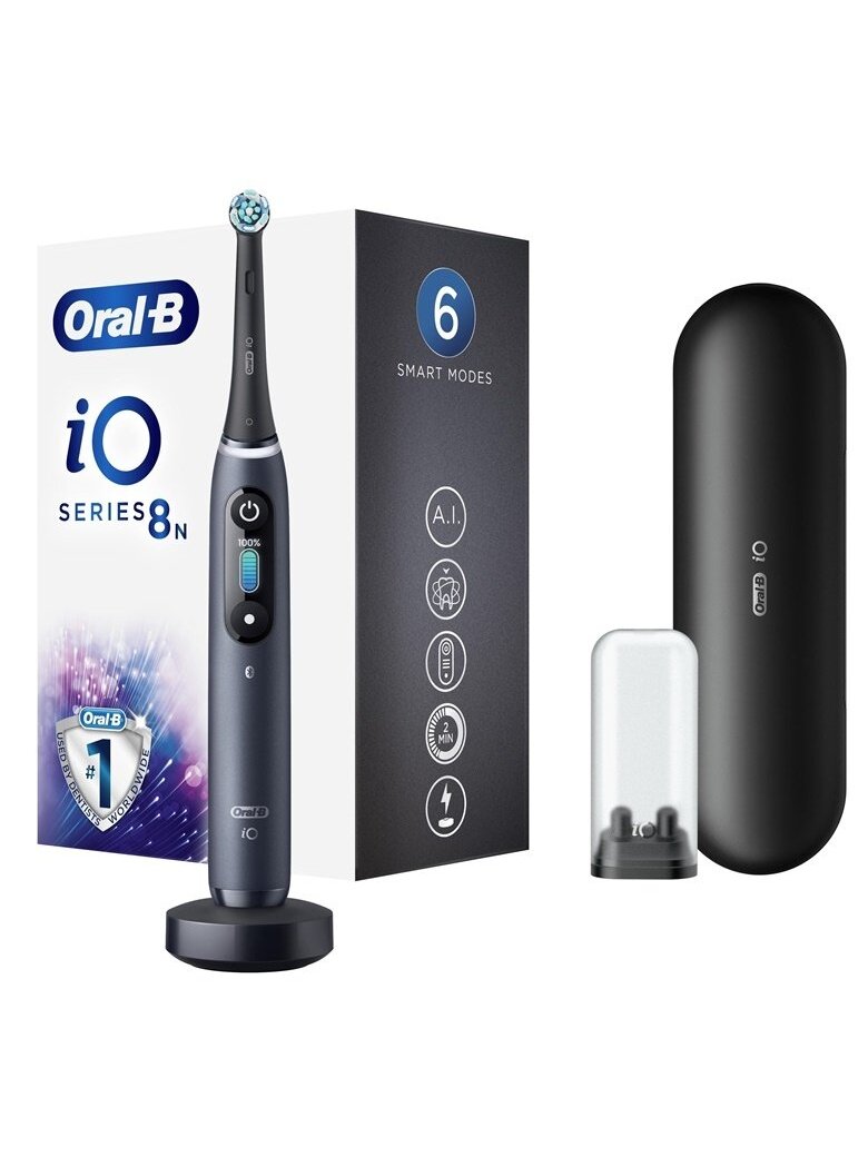 Elektrinis Dantų Šepetėlis Braun Oral-B iO Series 8, juodas Elektrinis Dantų Šepetėlis Braun Oral-B iO Series 8, juodas