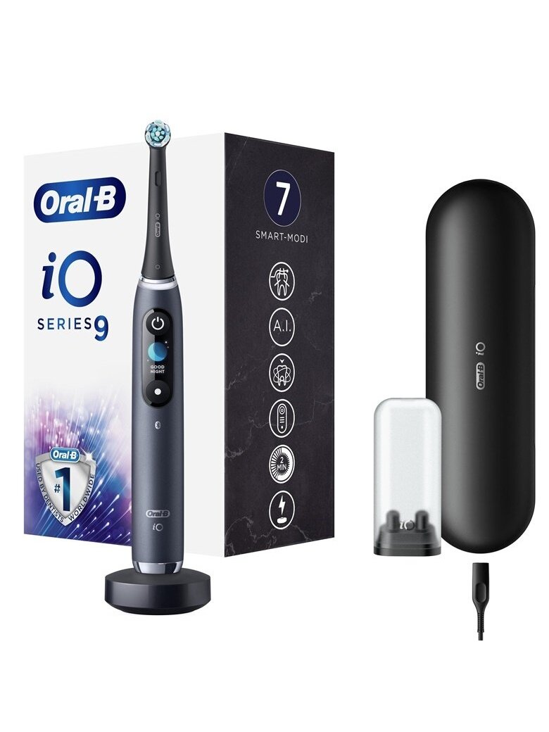 Elektrinis Dantų Šepetėlis Oral-B iO Series 9, juodas Elektrinis Dantų Šepetėlis Oral-B iO Series 9, juodas