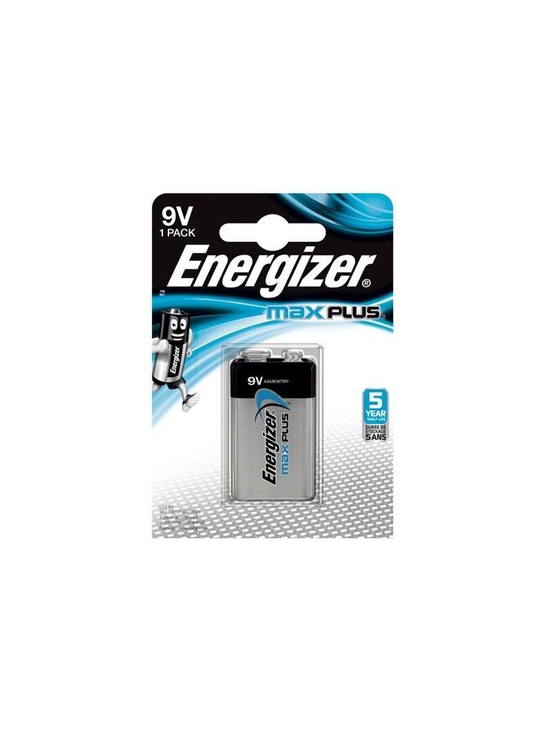 Elementas ENERGIZER MAX PLUS 9V/6LR61 1 Elementas ENERGIZER MAX PLUS 9V/6LR61 1