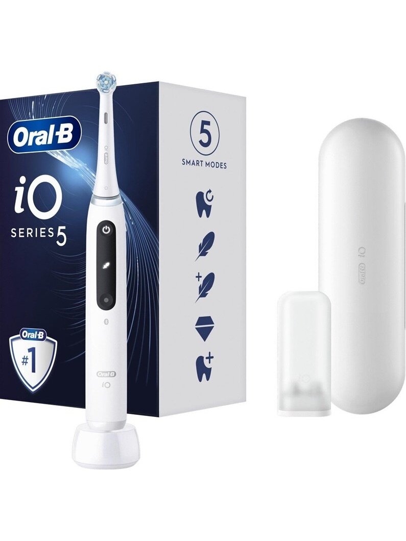 Elektrinis dantų šepetėlis Oral-B iO Series 5, baltas Elektrinis dantų šepetėlis Oral-B iO Series 5, baltas