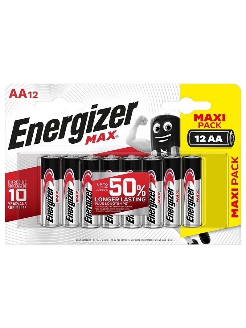 Elementai ENERGIZER MAX AA/LR06, 1.5V, 12vnt.