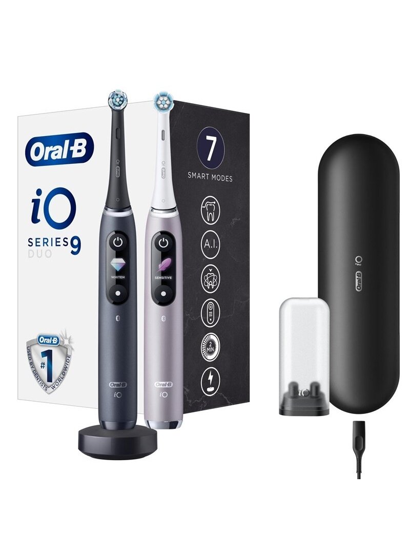 Elektriniai Dantų Šepetėliai Oral-B iO Series 9, 2 vnt. Elektriniai Dantų Šepetėliai Oral-B iO Series 9, 2 vnt.