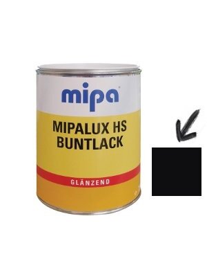 Emalis blizgus Mipalux | juodas, 0,75 ltr. RAL9005