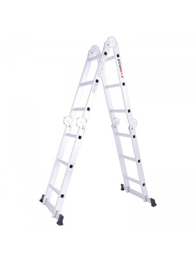 EMX Daugiafunkcinės kopėčios Silver PRO 4x3 dalių, Ecomax