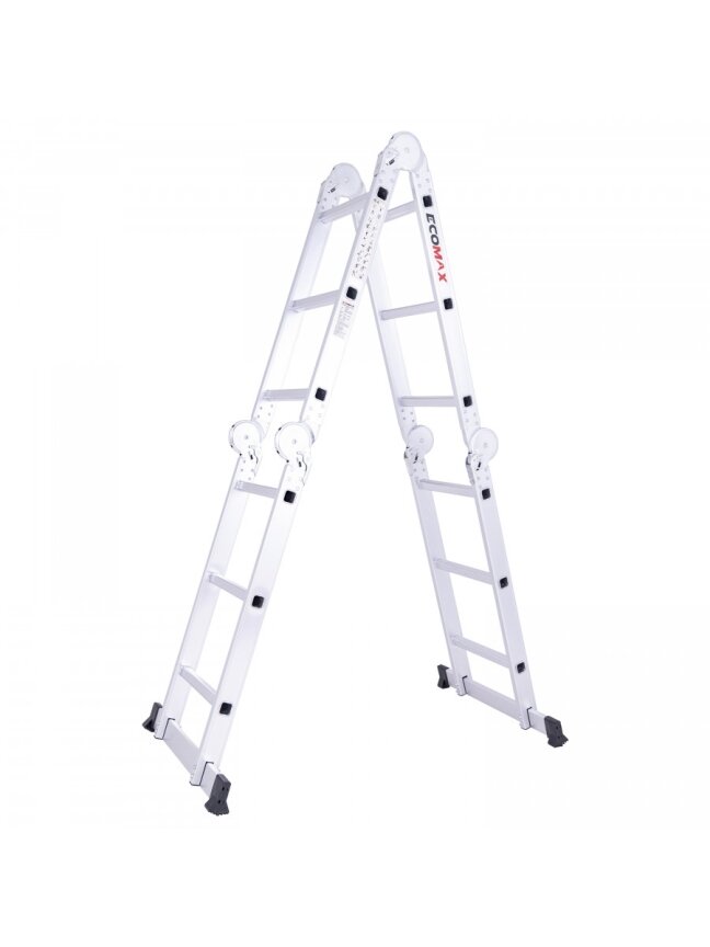 EMX Daugiafunkcinės kopėčios Silver PRO 4x3 dalių, Ecomax 1 EMX Daugiafunkcinės kopėčios Silver PRO 4x3 dalių, Ecomax 1