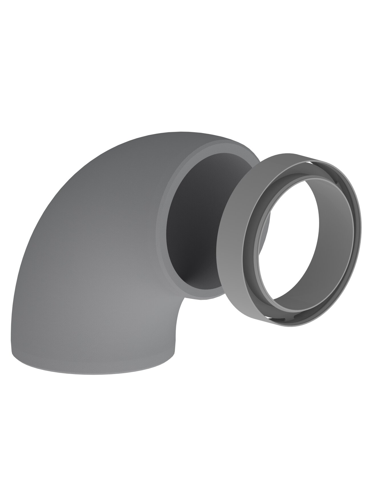 EPS alkūnė D125mm 90°su mova EPS alkūnė D125mm 90°su mova