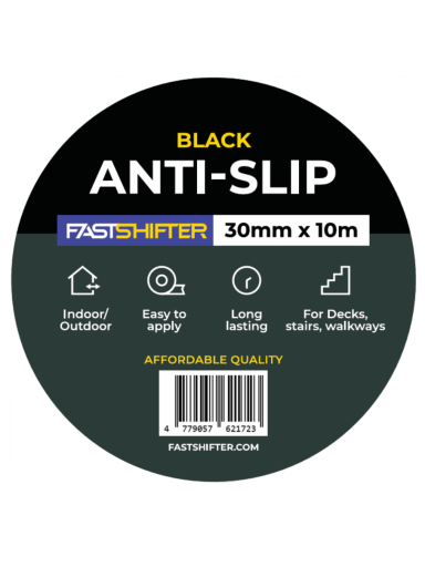 Fastshifter Anti-Slip Tape neslystanti lagių juosta 30mm pločio, 10m, juoda Fastshifter Anti-Slip Tape neslystanti lagių juosta 30mm pločio, 10m, juoda