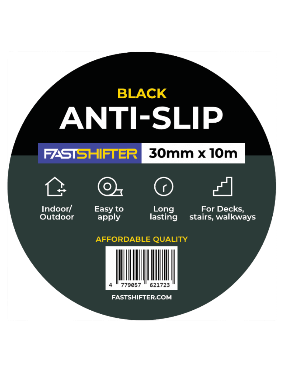 Fastshifter Anti-Slip Tape neslystanti lagių juosta 30mm pločio, 10m, juoda