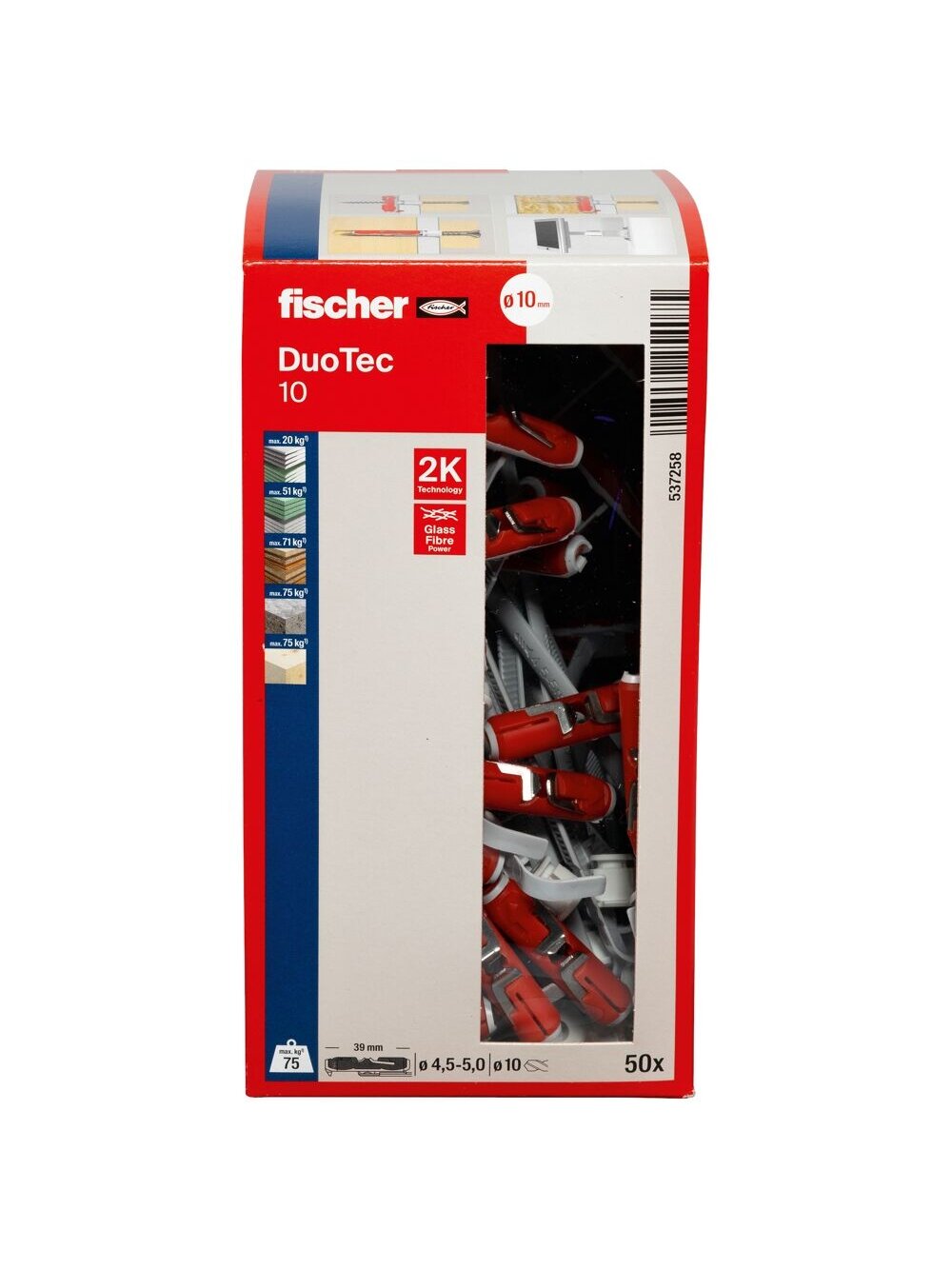 Fischer Kaiščiai gipso kartonui DUOTEC 50 vnt. Fischer Kaiščiai gipso kartonui DUOTEC 50 vnt.