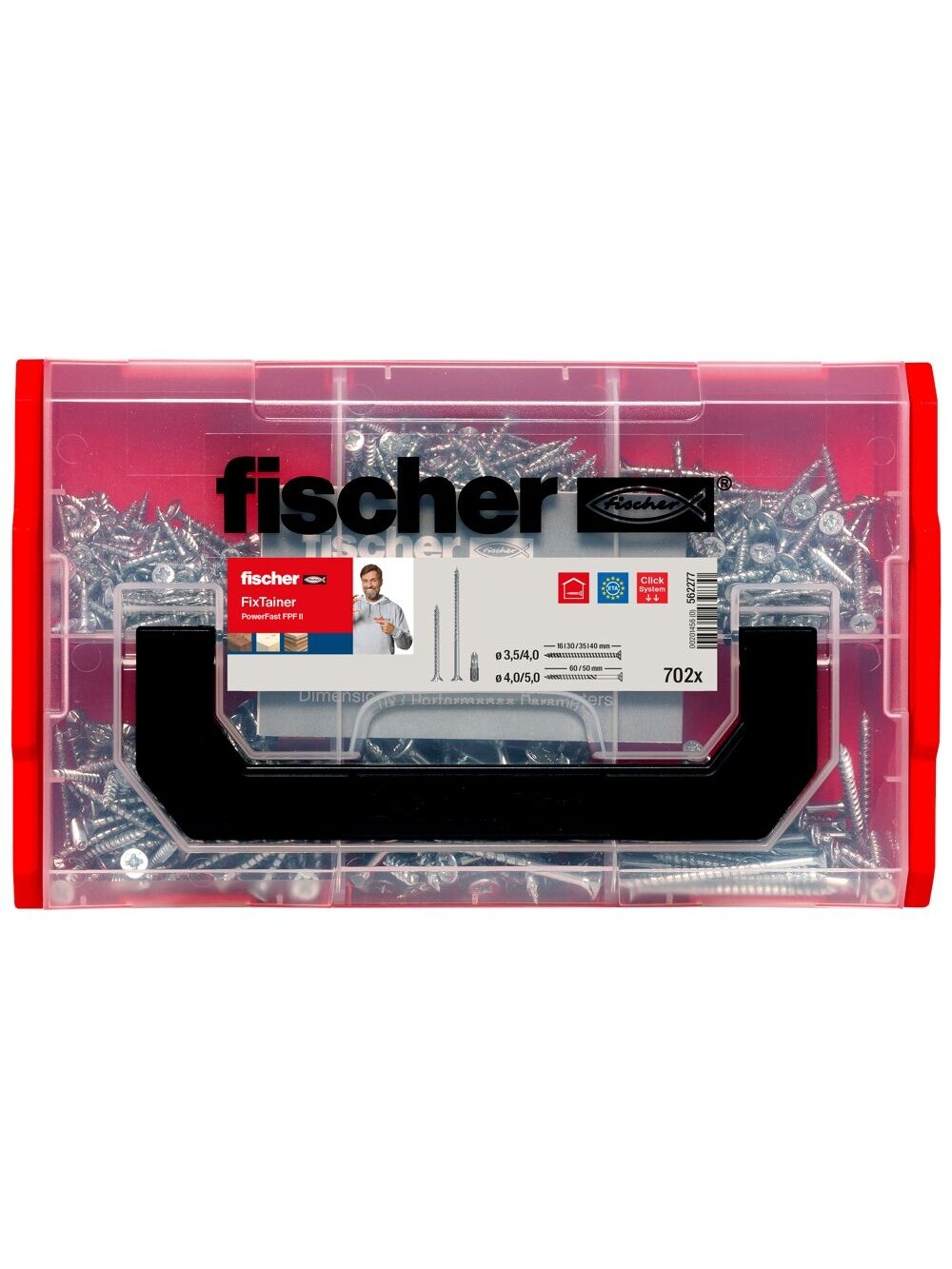 Fischer Medsraigčių rinkinys FixTainer PZ, 702 vnt. 3 Fischer Medsraigčių rinkinys FixTainer PZ, 702 vnt. 3