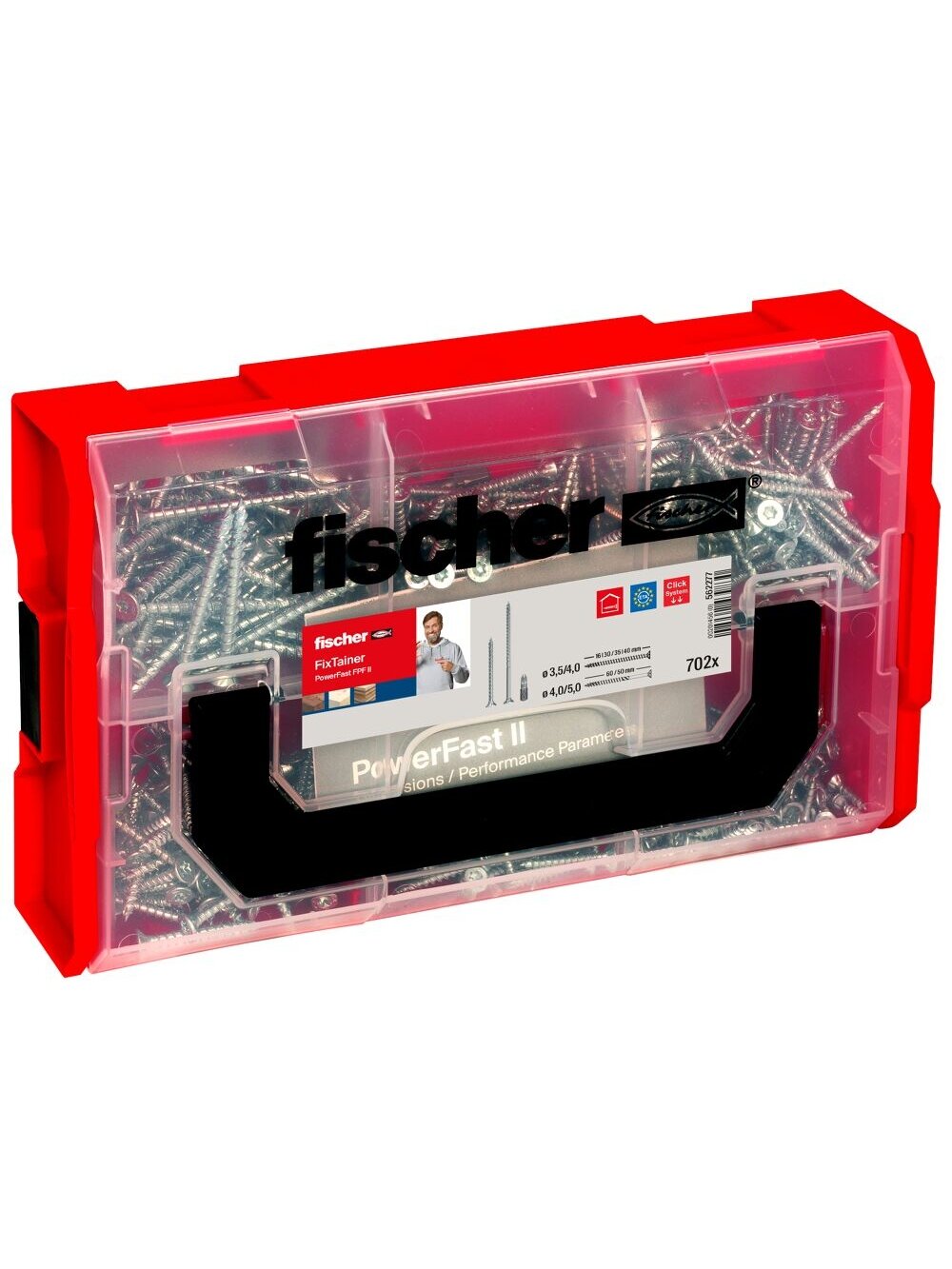 Fischer Medsraigčių rinkinys FixTainer PZ, 702 vnt. Fischer Medsraigčių rinkinys FixTainer PZ, 702 vnt.