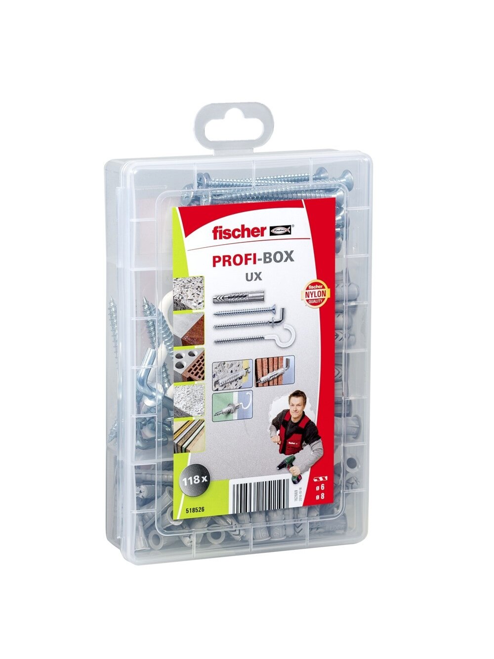 Fischer Rinkinys UX PROFI-BOX 118 vnt. Fischer Rinkinys UX PROFI-BOX 118 vnt.