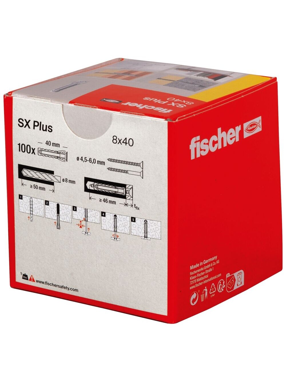 Fischer Univers. kaišt. SX Plus 8x40 mm, 100 vnt. 2