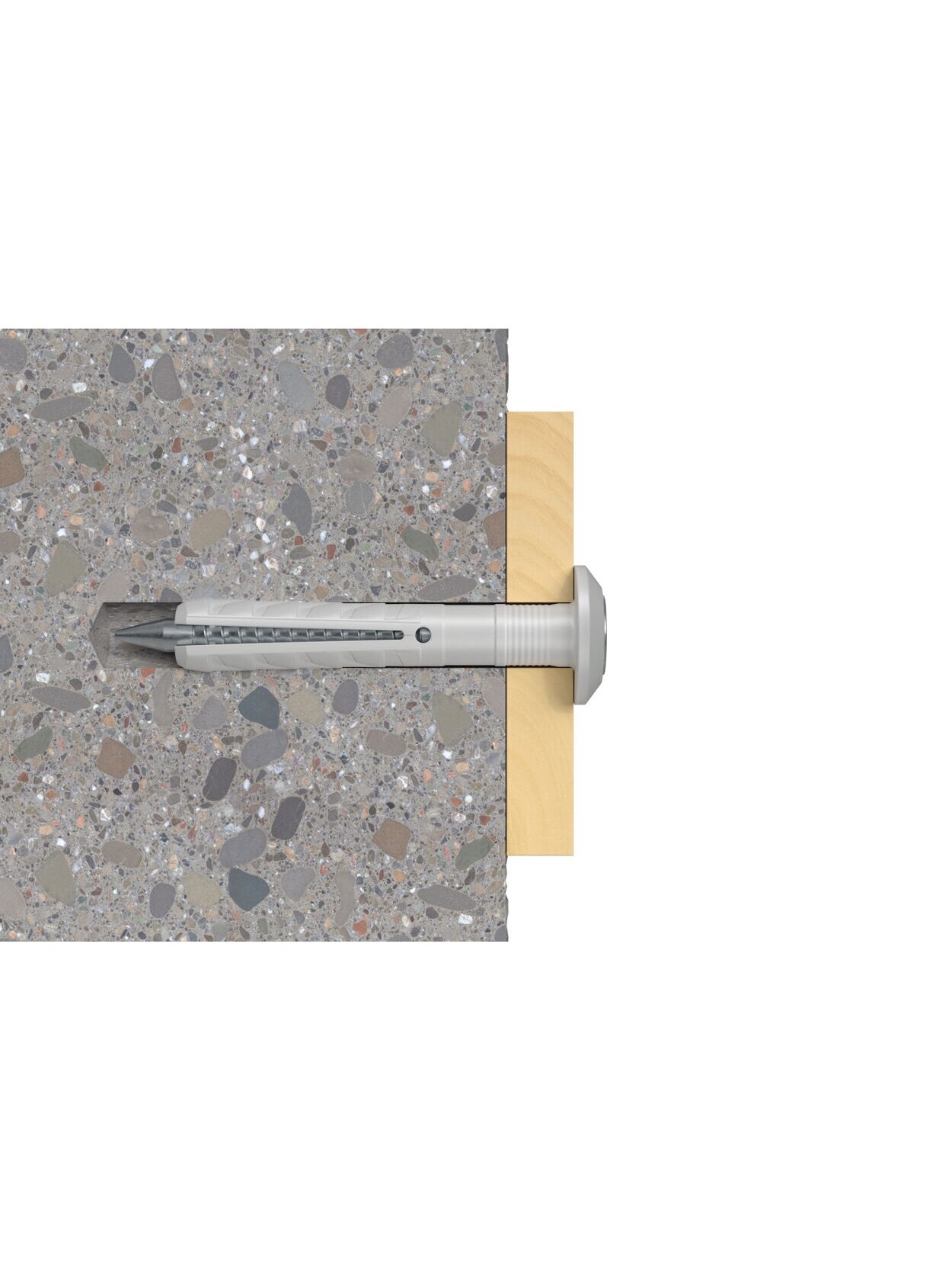 Fischer Kalamas kaištis su borteliu Hammerfix N 6x40/7 P, Fischer 200 vnt. 1