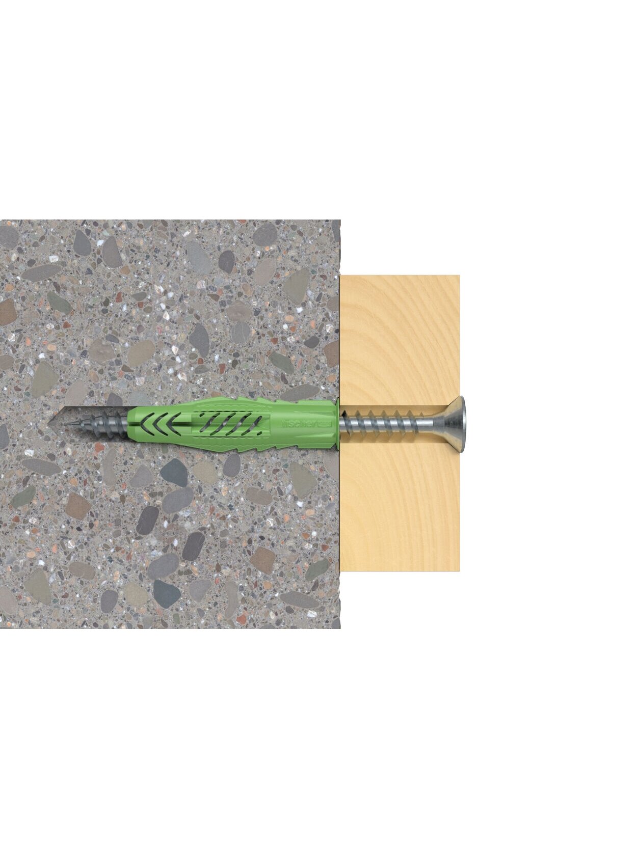 Fischer Univ. kaištis UX Green 6 x 50 R su žiedeliu 40 vnt. 4 Fischer Univ. kaištis UX Green 6 x 50 R su žiedeliu 40 vnt. 4