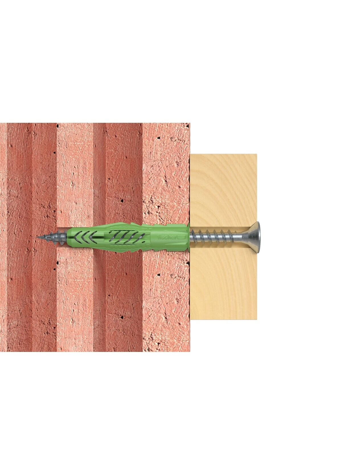 Fischer Univ. kaištis UX Green 8 x 50 R su žiedeliu 40 vnt. 1 Fischer Univ. kaištis UX Green 8 x 50 R su žiedeliu 40 vnt. 1