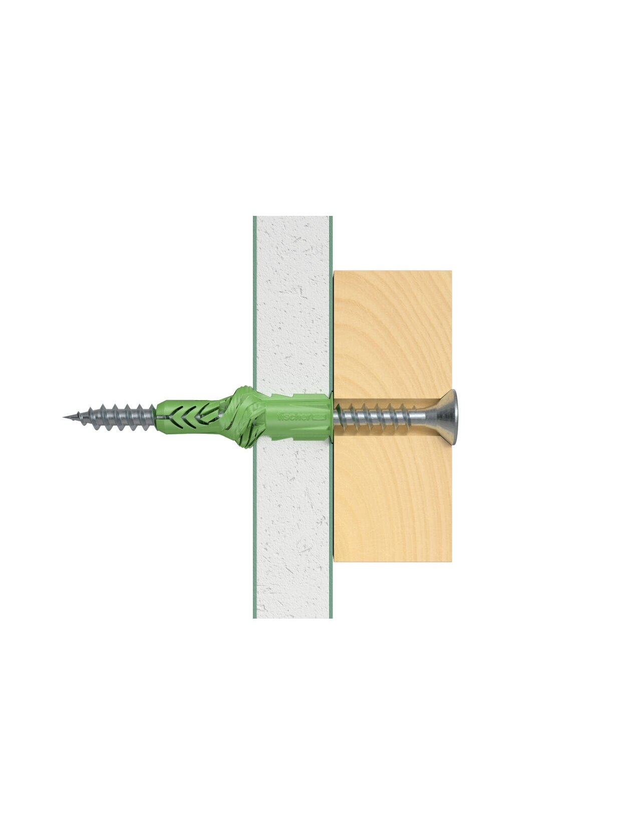 Fischer Univ. kaištis UX Green 8 x 50 R su žiedeliu 40 vnt. 3 Fischer Univ. kaištis UX Green 8 x 50 R su žiedeliu 40 vnt. 3