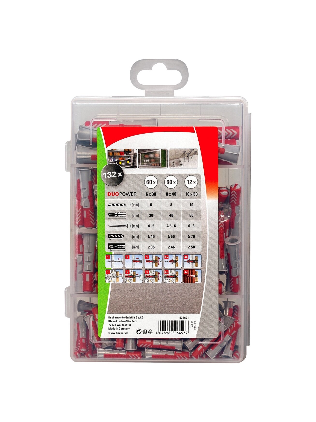 Fischer Kaiščių DuoPower rinkinys Profi-Box , Fischer 132 vnt. 3