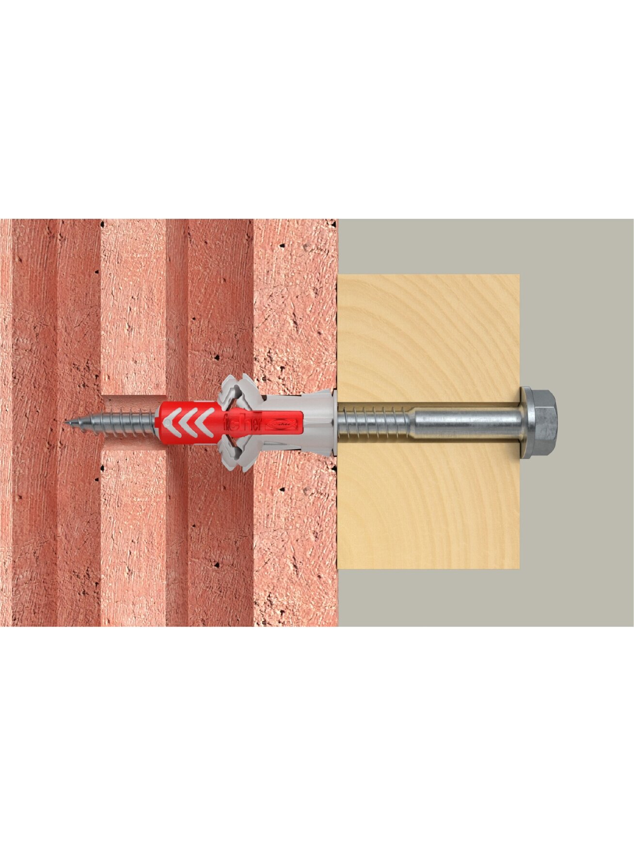 Fischer Universalus dvikomponentis kaištis DuoPower 10 x 50 S, FISCHER, 25 vnt. 4 Fischer Universalus dvikomponentis kaištis DuoPower 10 x 50 S, FISCHER, 25 vnt. 4