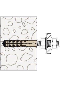 Fischer Nailoninis kaištis M 6 S 1