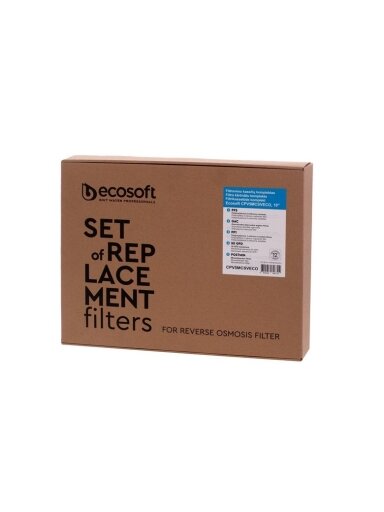 Filtravimo kasečių komplektas Ecosoft CPV5MCSVECO, 10"