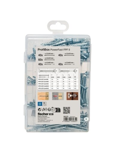 Fischer Medsraigčių rinkinys PROFI-BOX PZ, 220vnt.