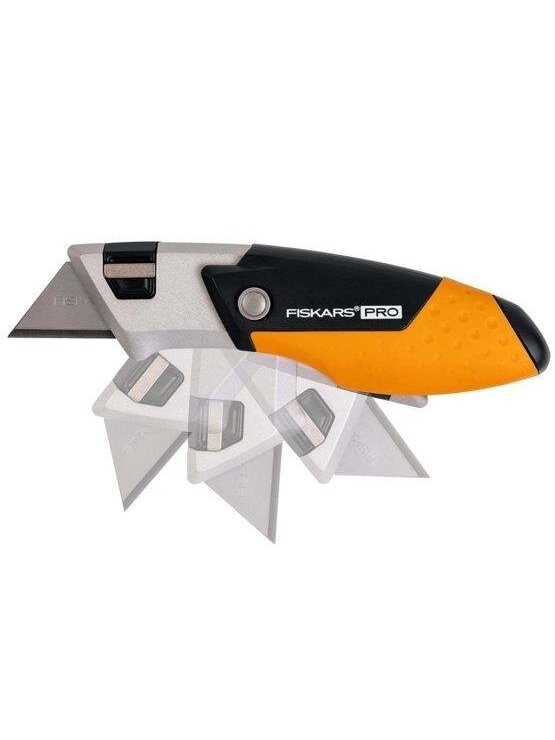 Fiskars Pro Compact sulankstomas universalus peilis 1 Fiskars Pro Compact sulankstomas universalus peilis 1