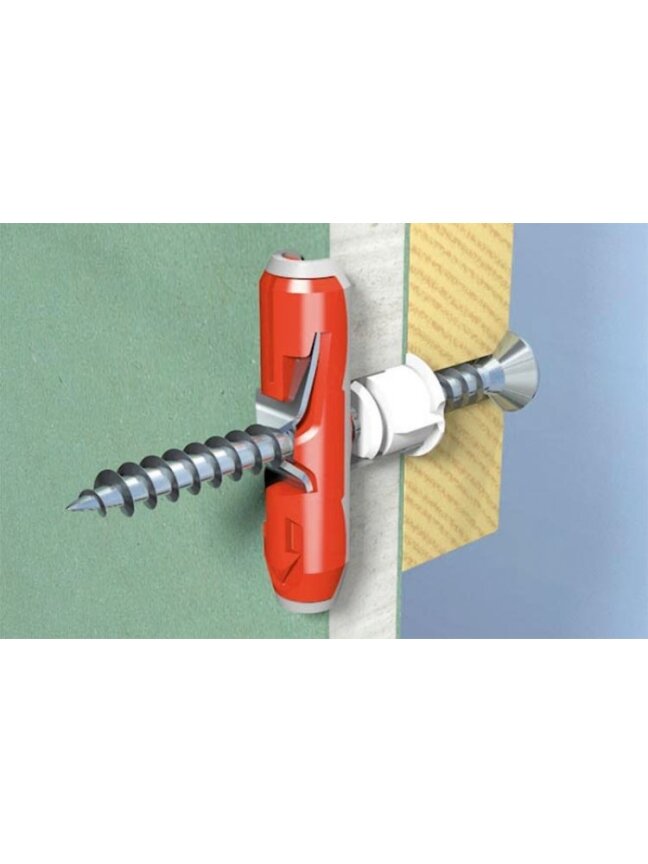 Fischer Kaiščiai gipso kartonui DUOTEC 10 su medsr., 10 vnt. 2 Fischer Kaiščiai gipso kartonui DUOTEC 10 su medsr., 10 vnt. 2