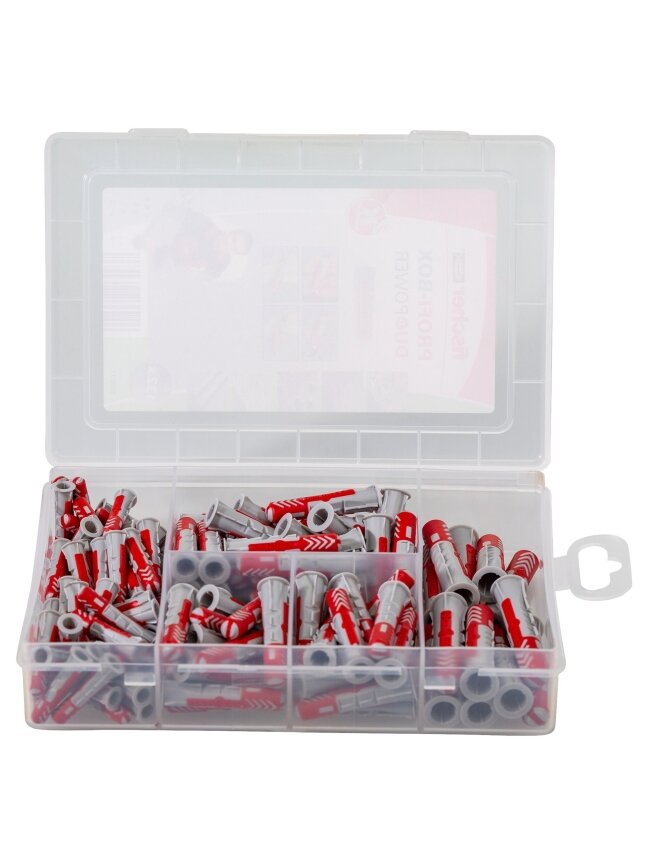 Fischer Kaiščių DuoPower rinkinys Profi-Box , Fischer 132 vnt. 4 Fischer Kaiščių DuoPower rinkinys Profi-Box , Fischer 132 vnt. 4
