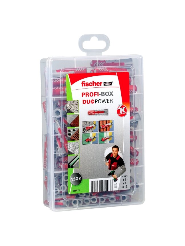 Fischer Kaiščių DuoPower rinkinys Profi-Box , Fischer 132 vnt. Fischer Kaiščių DuoPower rinkinys Profi-Box , Fischer 132 vnt.