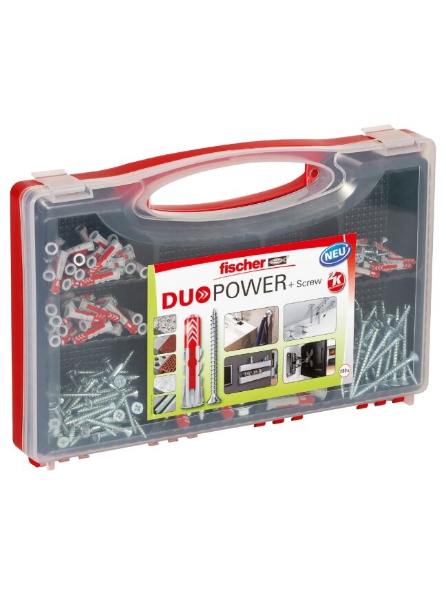 Fischer Kaiščių su varžtais rinkinys DuoPower, Fischer 280 vnt.