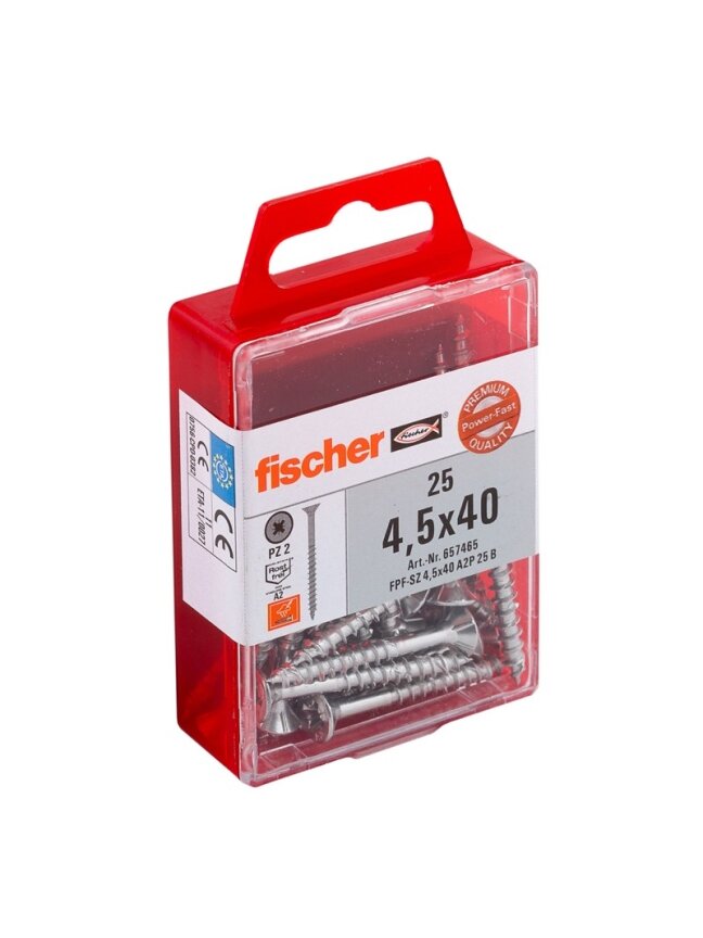 Fischer Medsraig. FPF-SZ 5 x 60 A2, 25 vnt. Fischer Medsraig. FPF-SZ 5 x 60 A2, 25 vnt.
