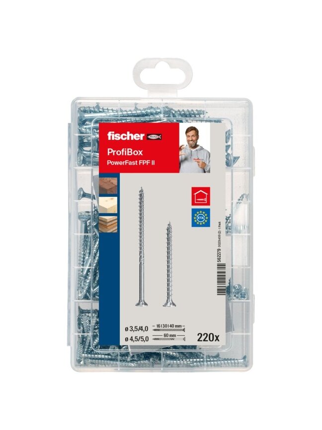 Fischer Medsraigčių rinkinys PROFI-BOX PZ, 220vnt. 2