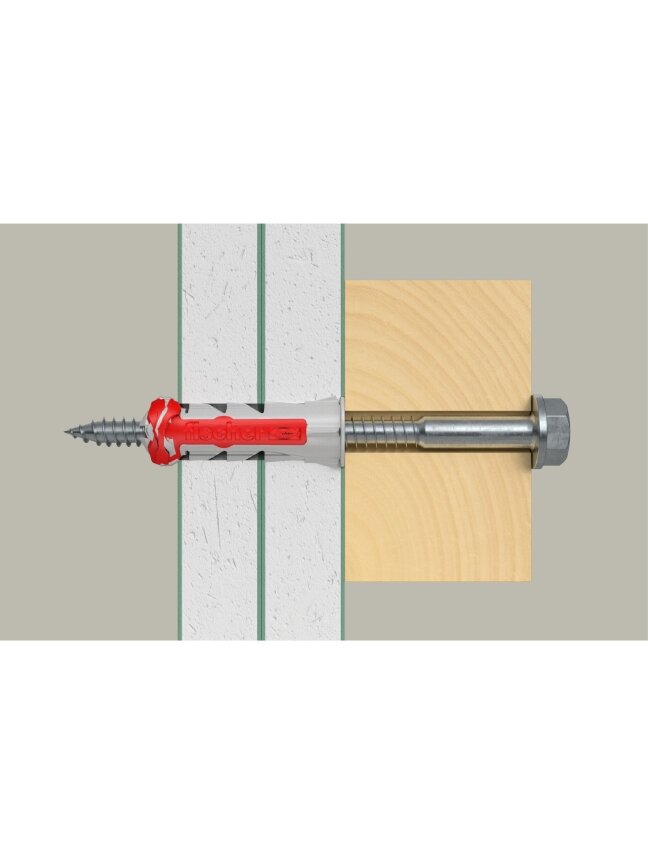 Fischer Universalus dvikomponentis kaištis DuoPower 10 x 50 S, FISCHER, 25 vnt. 6 Fischer Universalus dvikomponentis kaištis DuoPower 10 x 50 S, FISCHER, 25 vnt. 6