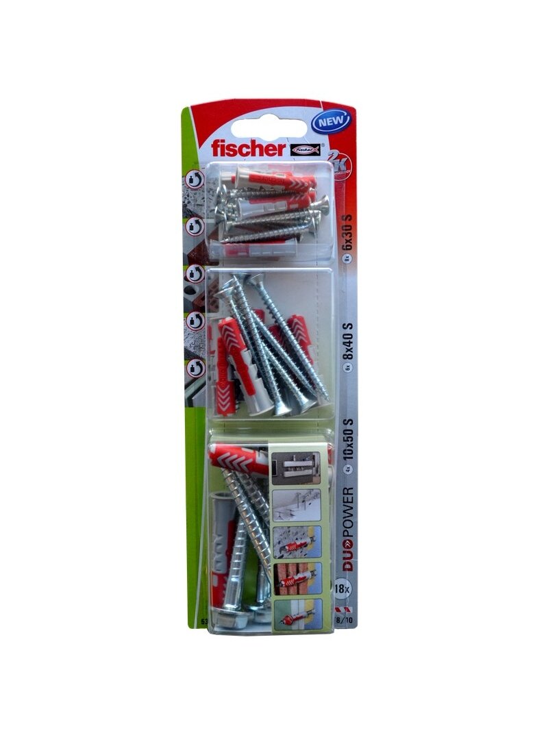 Fischer Dvikomp. kaiščiai 6/8/10 SK NV 18 vnt. Fischer Dvikomp. kaiščiai 6/8/10 SK NV 18 vnt.
