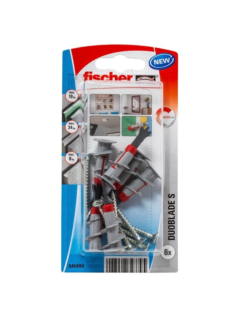 Fischer Kaiščiai gipso kart. DUOBLADE S, 6vnt.