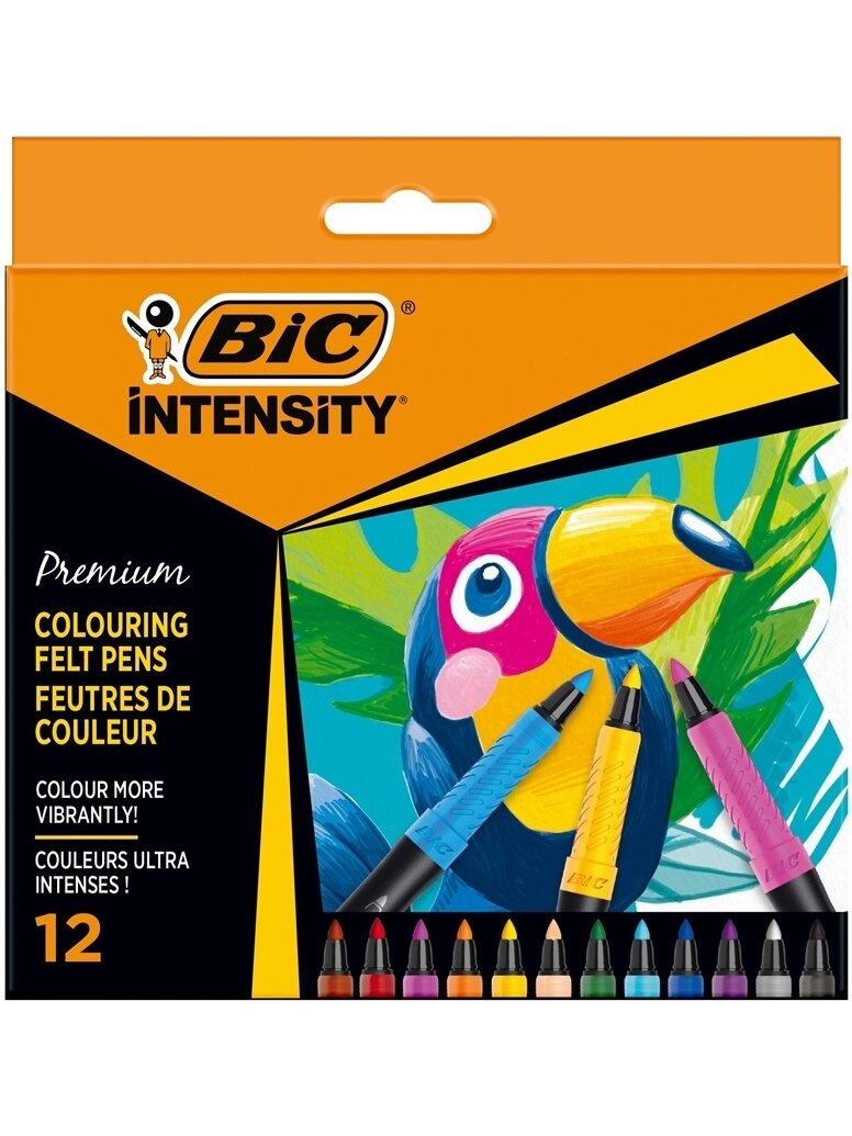 FLOMASTERIAI BIC INTENSITY FINE 12SPALVŲ FLOMASTERIAI BIC INTENSITY FINE 12SPALVŲ