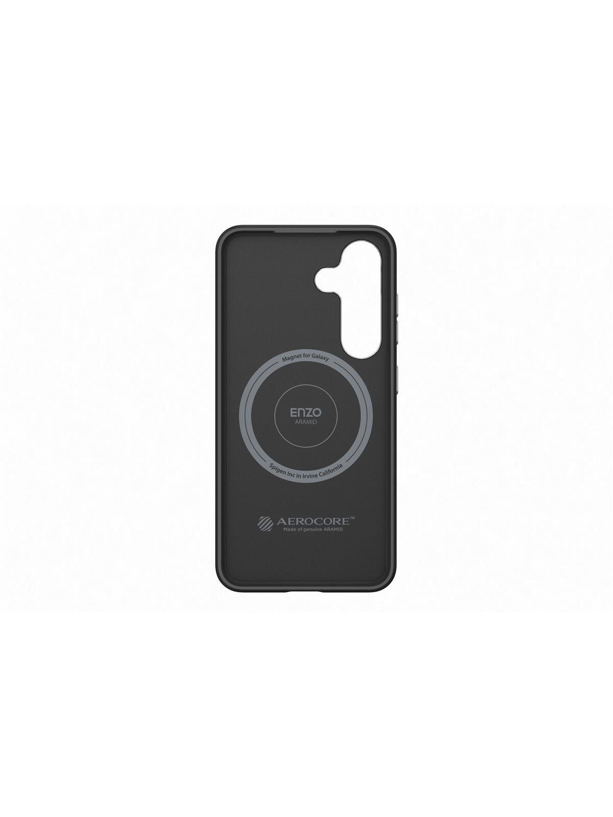 FPS936PGABW Enzo Aramid Case Samsung Galaxy S25 Plus, Black Silver 4