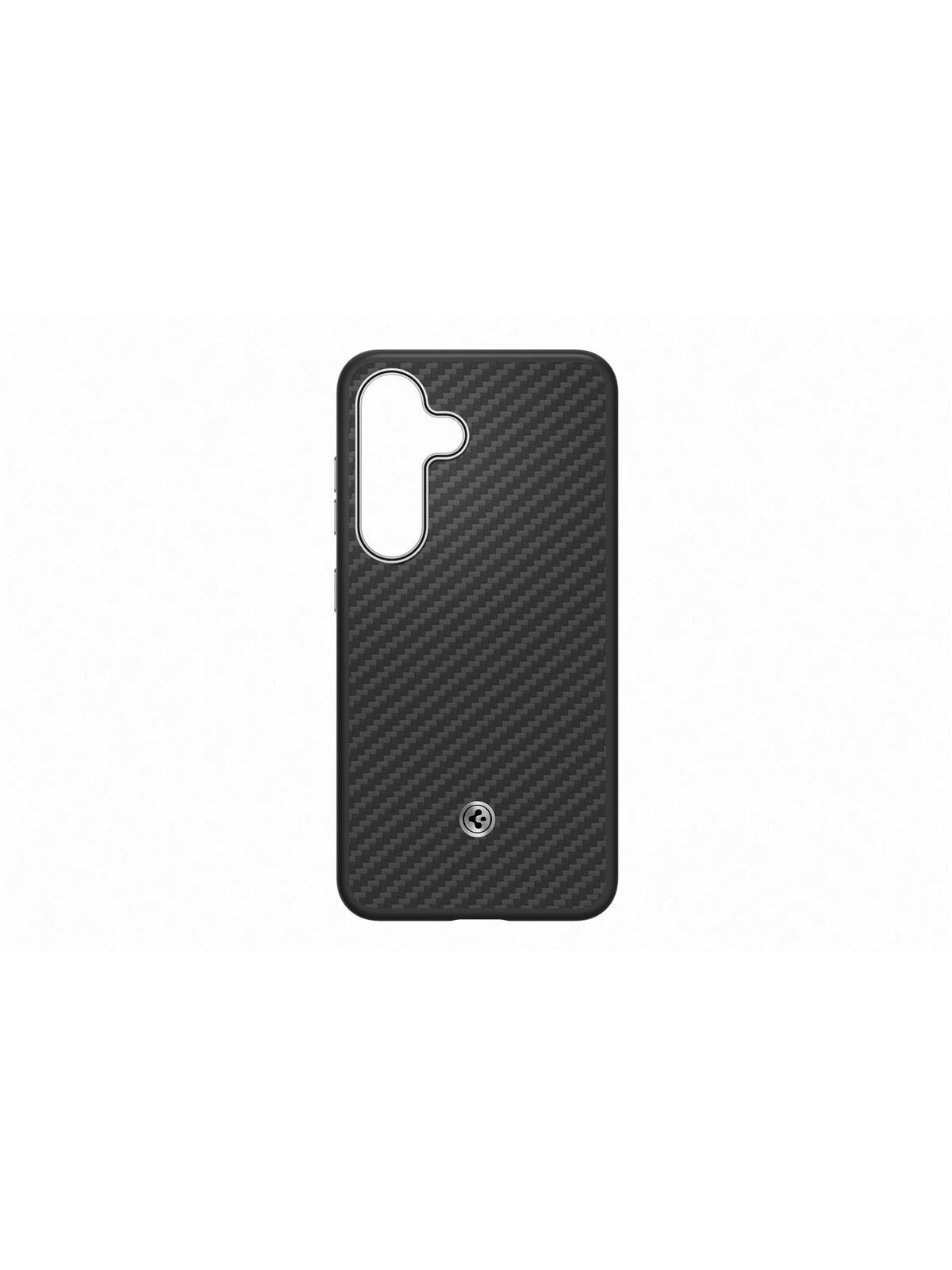 FPS936PGABW Enzo Aramid Case Samsung Galaxy S25 Plus, Black Silver 5
