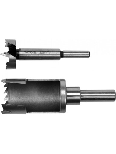 Freza-kamštinis grąžtas medžiui HRC 2vnt Yato | d-30mm