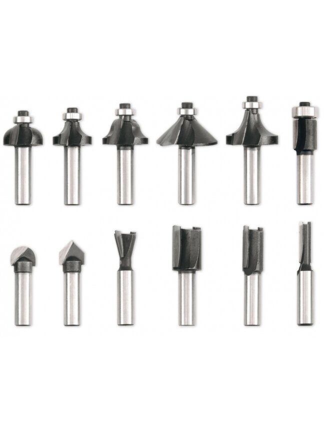 Frezų medžiui rinkinys Vorel | 12vnt.8mm Frezų medžiui rinkinys Vorel | 12vnt.8mm
