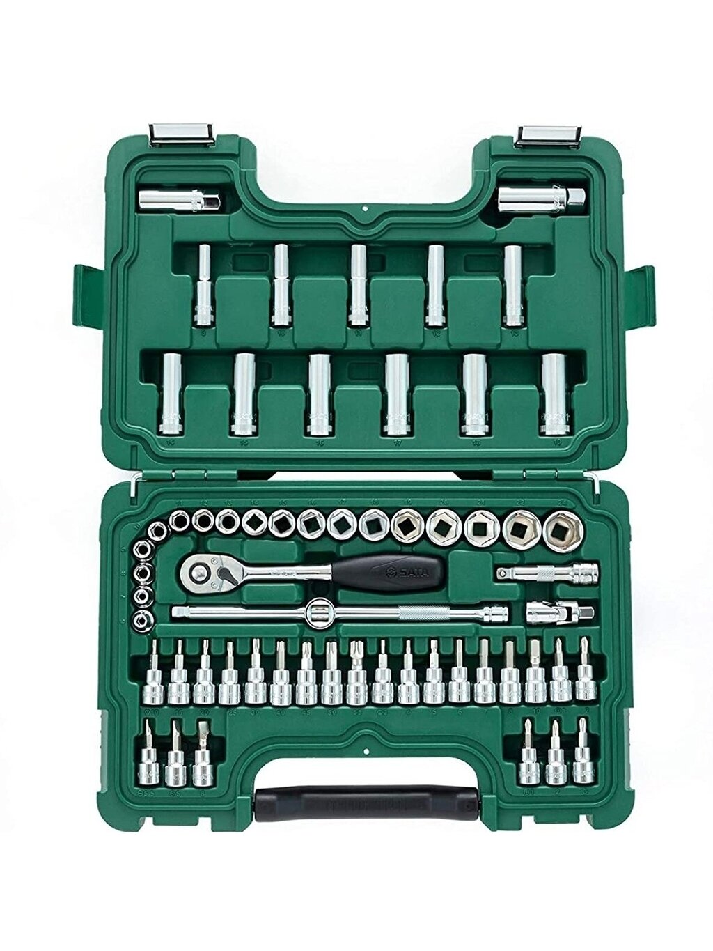 ⬡ Galvučių rinkinys 3/8", 60 vnt. (ST09004SJ, SATA) ⬡ Galvučių rinkinys 3/8", 60 vnt. (ST09004SJ, SATA)
