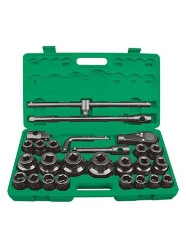 ⬡ Galvučių rinkinys 3/4" + 1" 26 vnt. (CL103526, CHANGLU TOOLS)