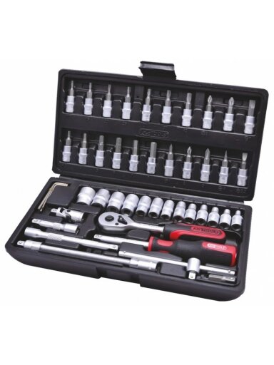 Galvučių komplektas 1/4" 48-vnt CLASSIC, KS Tools Galvučių komplektas 1/4" 48-vnt CLASSIC, KS Tools