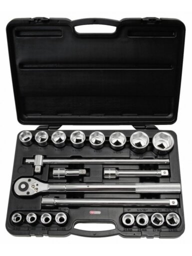 Galvučių komplektas 3/4'' 19-50mm 21vnt, KS Tools