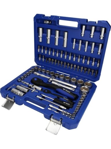 Galvučių komplektas, 94-vnt, 1/4", 1/2", Brilliant Tools