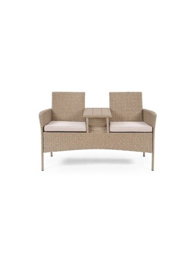 GARDEN BENCH DOUBLE WITH CUSHIONS