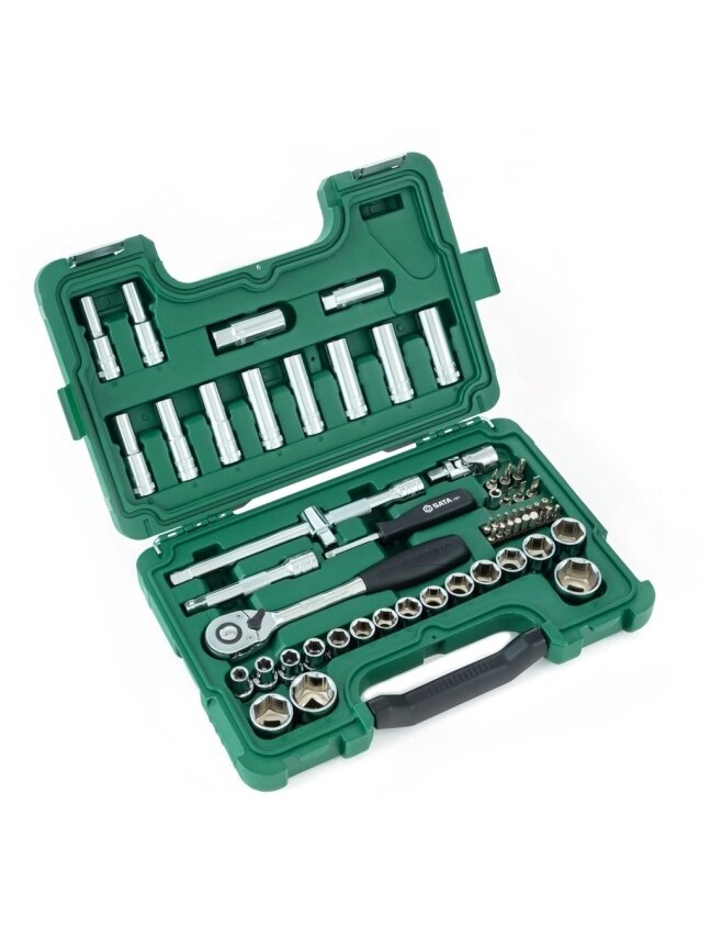 ⬡ Galvučių rinkinys 1/2" 60 vnt. (ST09007SJ, SATA) ⬡ Galvučių rinkinys 1/2" 60 vnt. (ST09007SJ, SATA)