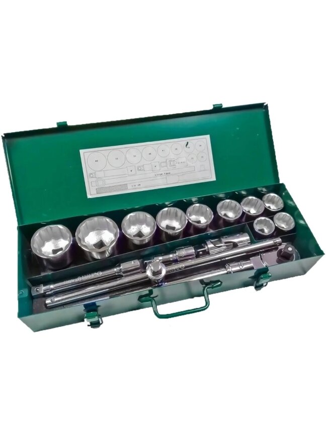 ⬡ Galvučių rinkinys 3/4" 15 vnt. (SAE) (S09148, SATA) ⬡ Galvučių rinkinys 3/4" 15 vnt. (SAE) (S09148, SATA)